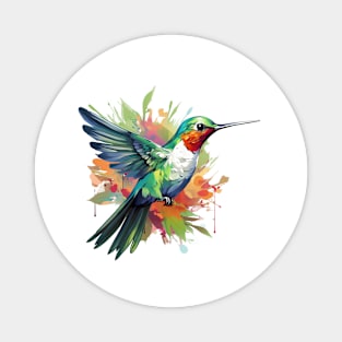 Watercolor Hummingbird Magnet